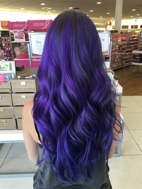 blue black purple hair|blue based purple hair dye.